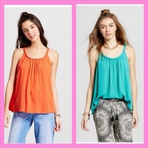 Brand new! Lot of 2 tanks! Mossimo Woven Braided Cami Tank